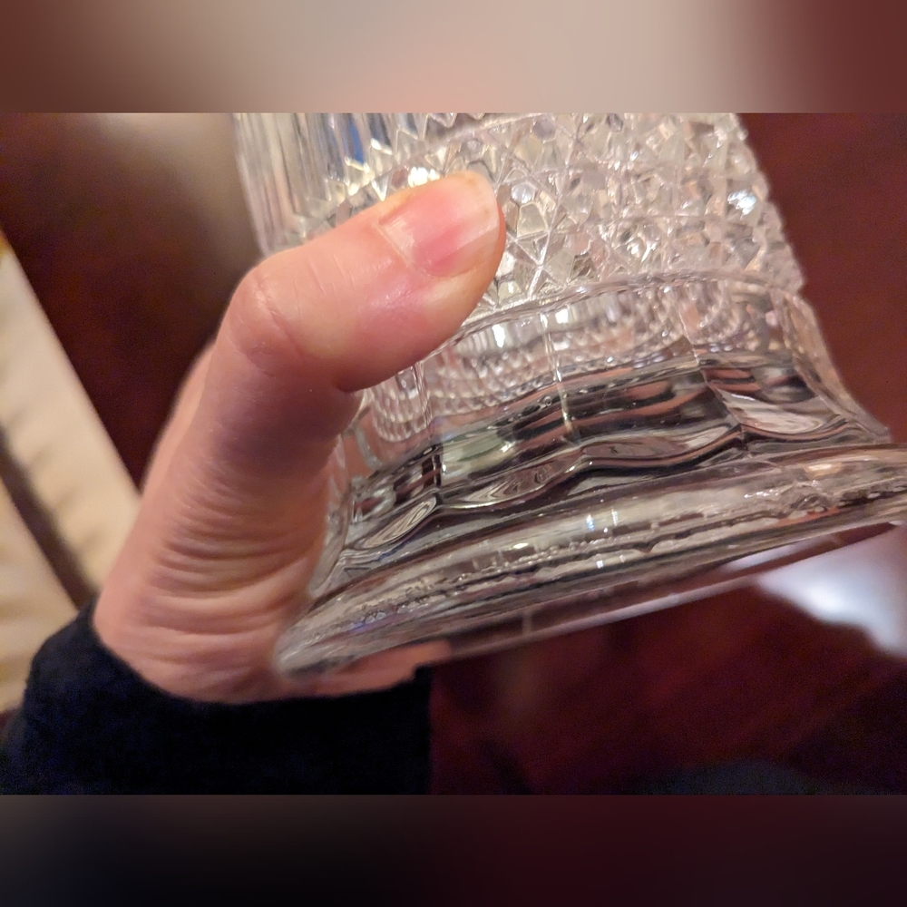A vintage, antique, early glass straw container, without a lid - Picture 6 of 8